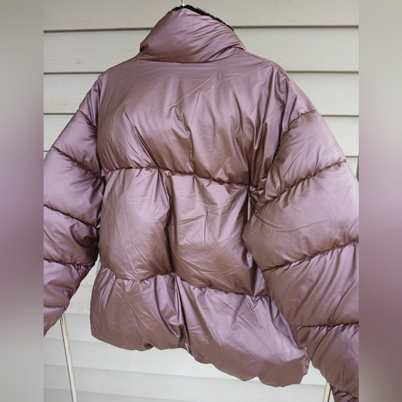 NWTNicole Miller NY Metallic Purple Mauve Women's Puffer Jacket 3X Remaining NWT - Picture 10 of 10